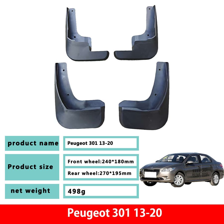 Dedicated Peugeot 301 OEM Mud Flaps New Style Peugeot 301 Mud Flap Accessories