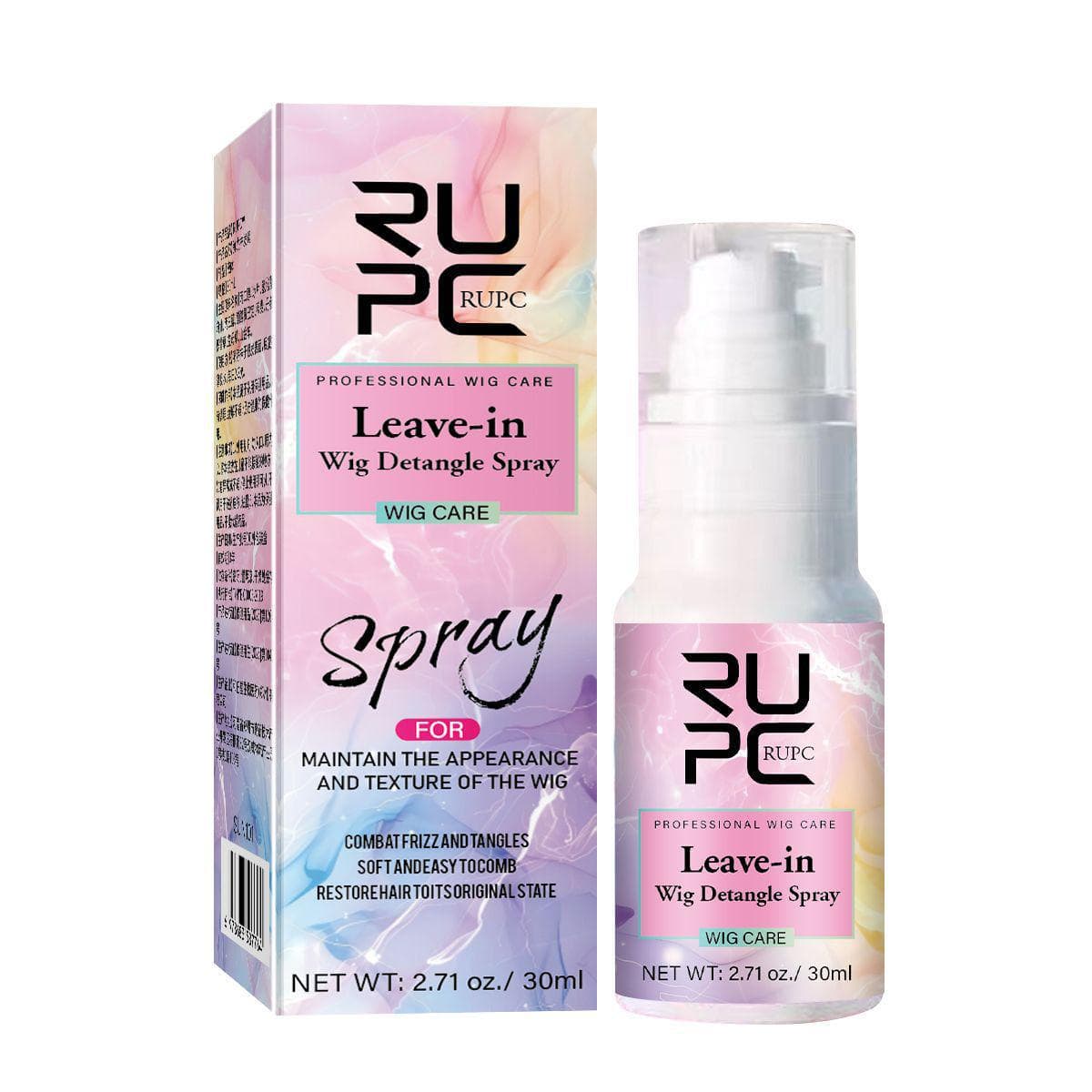 Cross-border RUPC Wig Fragrance Spray No-rinse Hair Refresher Volumizing Smooth Anti-break Dry Wig Care Spray