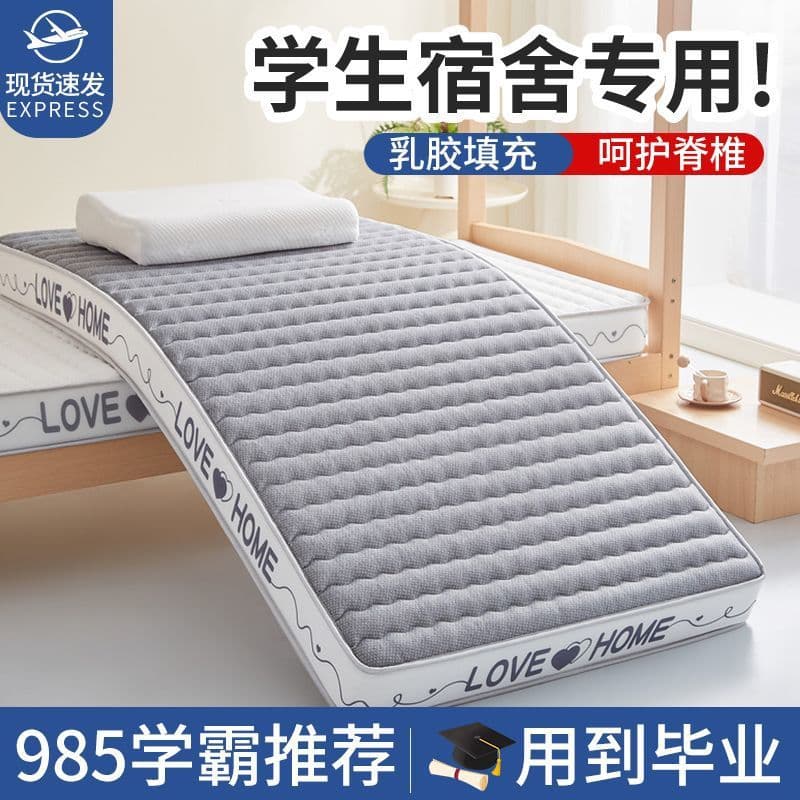 Thickened Latex Memory Foam Mattress 0.9m for Home, Rental Homes, and Student Dormitories, Base Bed Mat