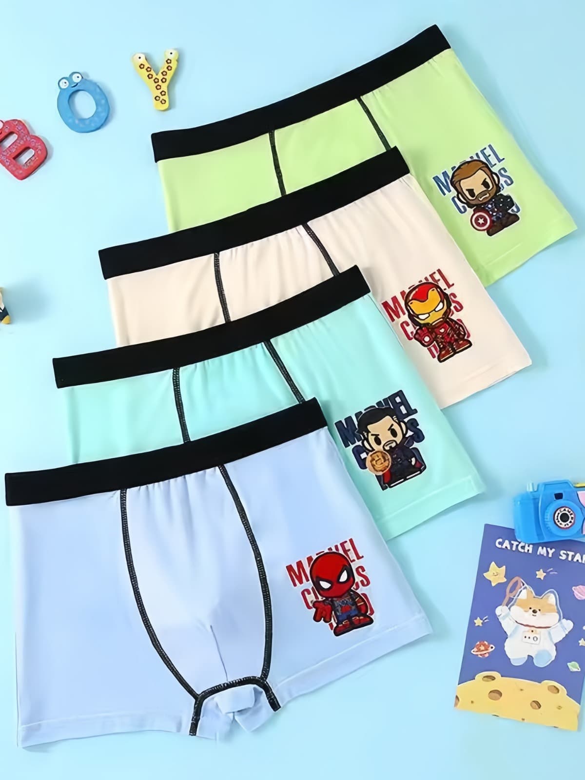 Class A Children's Underpants Wholesale Seamless Baby Boxer Boys' Style 95% Modal Underwear Shorts Seamless Comfort
