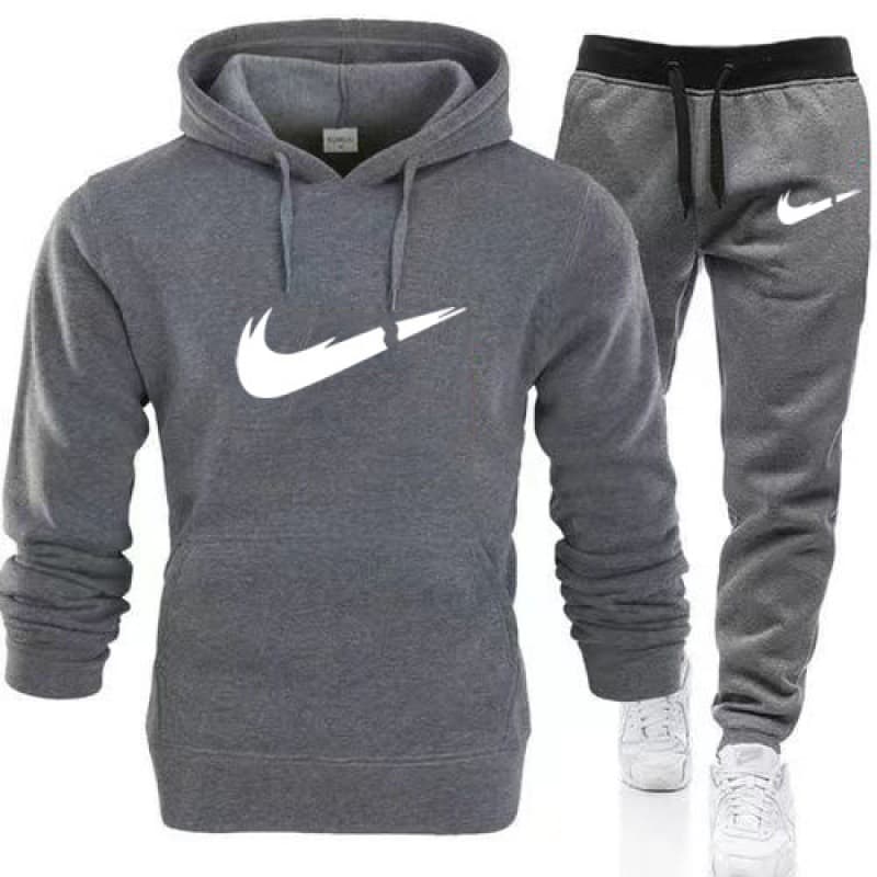 Factory Wholesale Autumn Winter Sweatsuit Set 2023 Loose Plus Size Men Women Couple Fleece Thickened Hooded Two-Piece Set