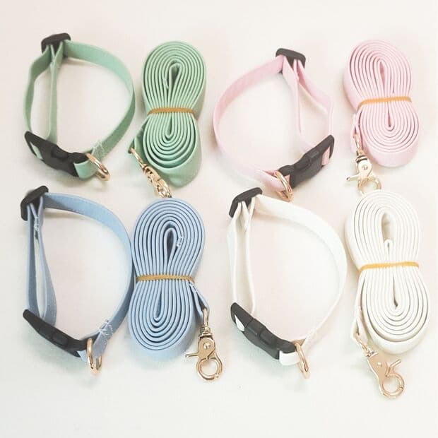 Dog Leather Collar Durable for Medium and Large Dogs Neck Strap Wear-Resistant Anti-Loss for Teddy