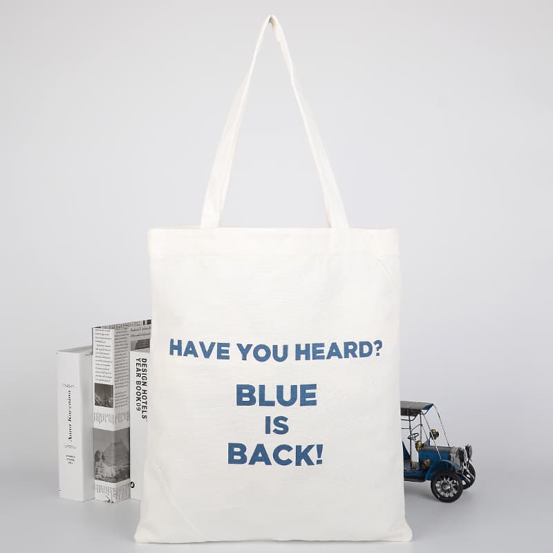 Custom Blank Canvas Tote Bag Eco-Friendly Cotton Bag Large Capacity Shopping Bag Holiday Gift Bag Storage Bag Customizable