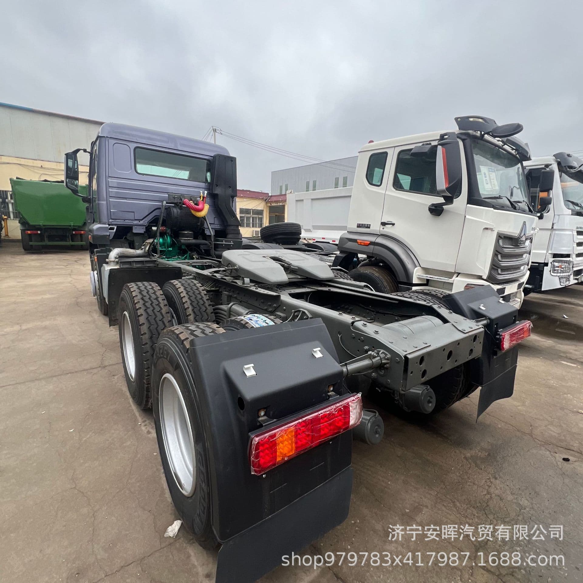 Cross-border factory Sinotruk Howo HOWO 371HP 6X4 dual-drive tractor truck container tractor trailer