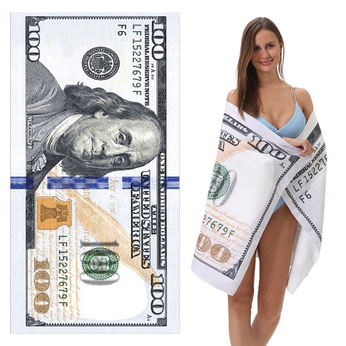 Bath Towel Abstract Gift US Dollar Bath Towel Beach Towel Seaside Beach Anime Towel Sports Beach Towel