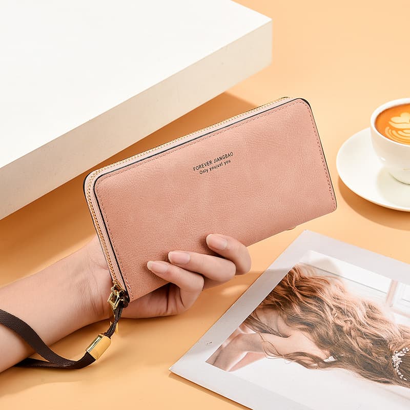 Factory direct sales women's hand-held long wallet new hand bag multi-functional card bag mobile phone bag coin purse female wallet
