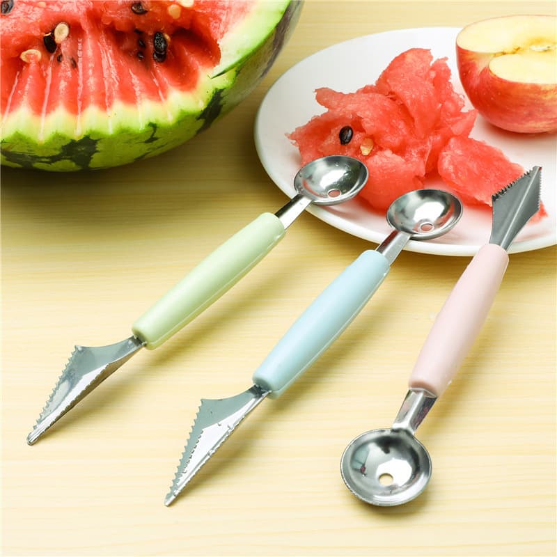 Stainless steel fruit melon baller, watermelon melon spoon, carved knife, fruit cutter, restaurant fruit melon baller, watermelon spoon