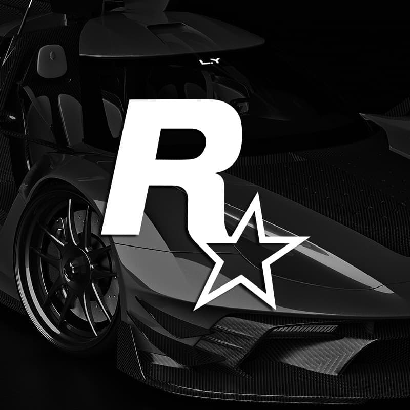 Best-selling GTA5 Car Sticker, Grand Theft Auto Game R Star Logo Decal for Electric Cars, Motorcycles, and Vehicle Decoration