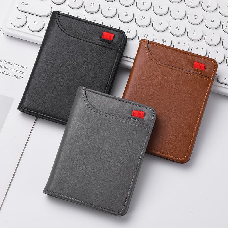 Men's Premium Short Wallet, Youthful Horizontal Style, Student Cross-Border Card Holder Wholesale