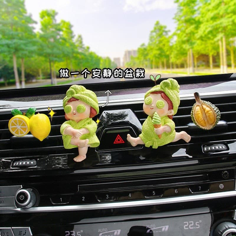 Car Perfume Air Vent Clip Creative Cute Aromatherapy Car Interior Decoration Small Ornament for Women
