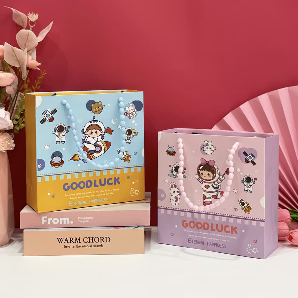 Baby Full Moon Gift Box Handheld Premium Empty Gift Box Children's First Birthday Cartoon Birthday Wedding Party Favor Box