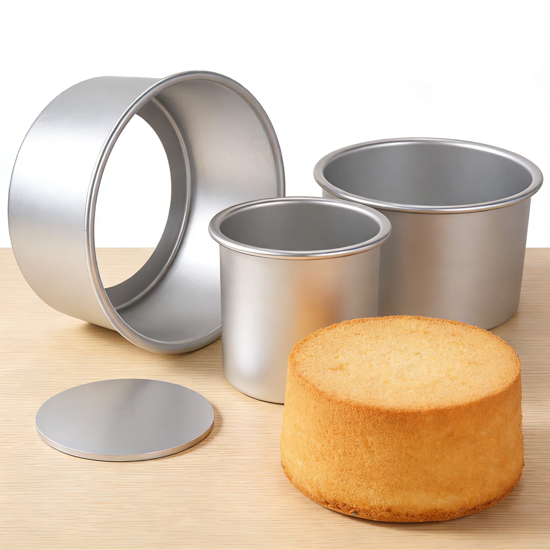 Thickened Straight Round Chiffon Cake Mold 4 Inch 5 Inch 6 Inch 7 Inch 8 Inch 10 Inch Baking Cross-border Baking Mold