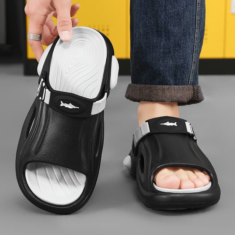 Fashion Sandals Summer New Men's Outdoor Trendy Non-Slip One-Strap Beach Sandals Casual Beach Trendy Slippers