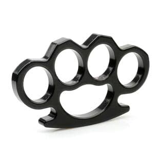 Boxing Four-Finger Knuckle Duster Fighting Defense Iron Four-Finger Portable Hand Strap Hand Support Knuckle Self-Defense Outdoor Cheap