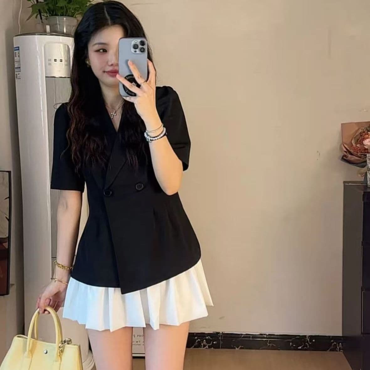 Suit suit for women 2026 American suit summer short-sleeved fashion casual suit temperament comfortable jacket