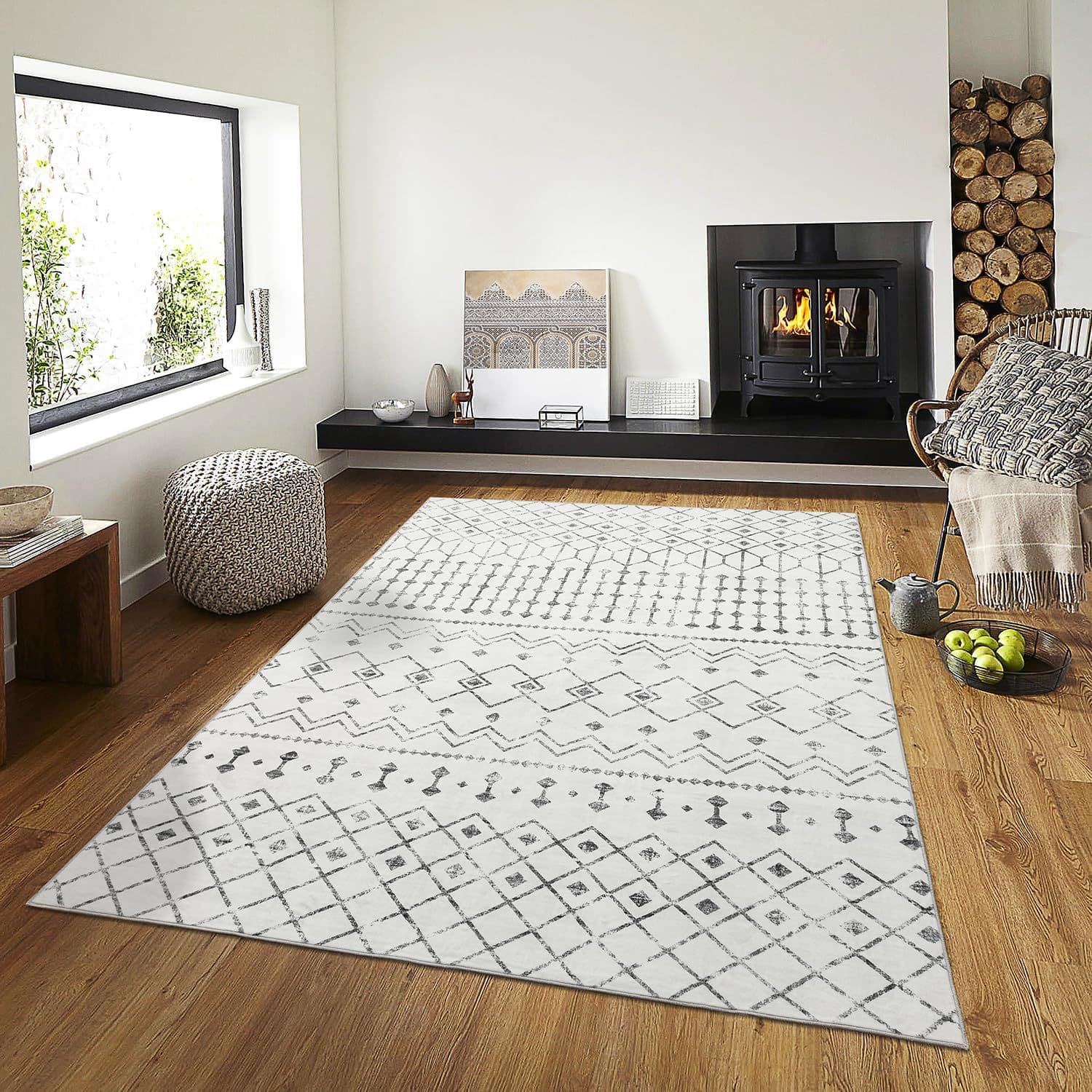 Cross-border Amazon retro ethnic style living room crystal velvet carpet home sofa bedroom room foldable carpet