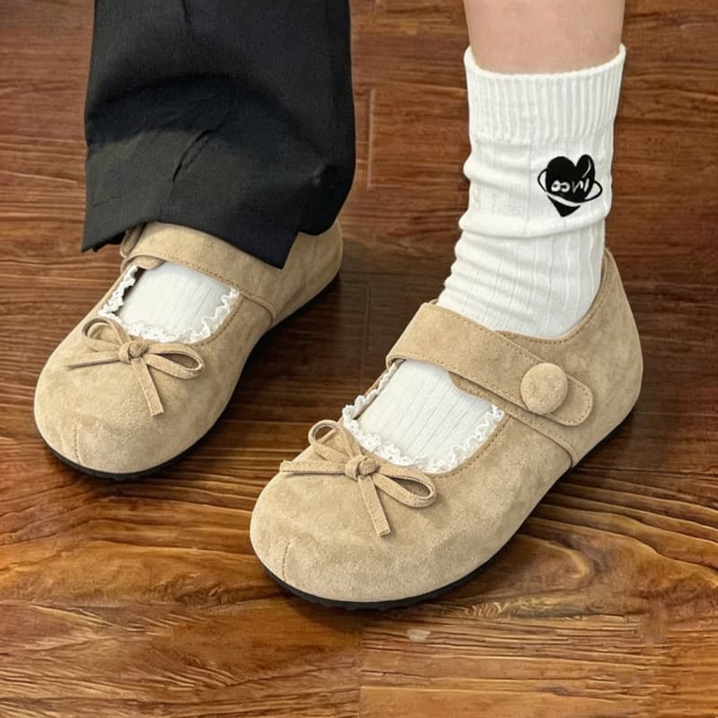 Women's Chunky Platform Hidden Wedge Birkenstock Shoes 2026 Spring Retro Versatile Bow Flat Shoes for Dresses