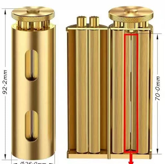 Cross-border Bestseller Handmade Pure Copper Cigarette Roller