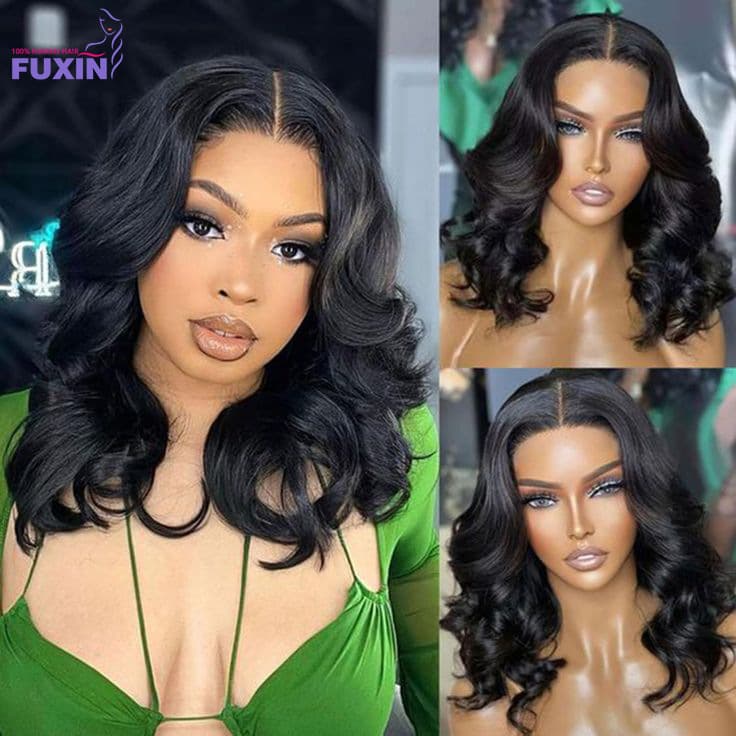 13×6 BOB BODY Lace Wig Short Big Wave Bob Hair Cover Vietnam Smooth Hair Human Hair Cover