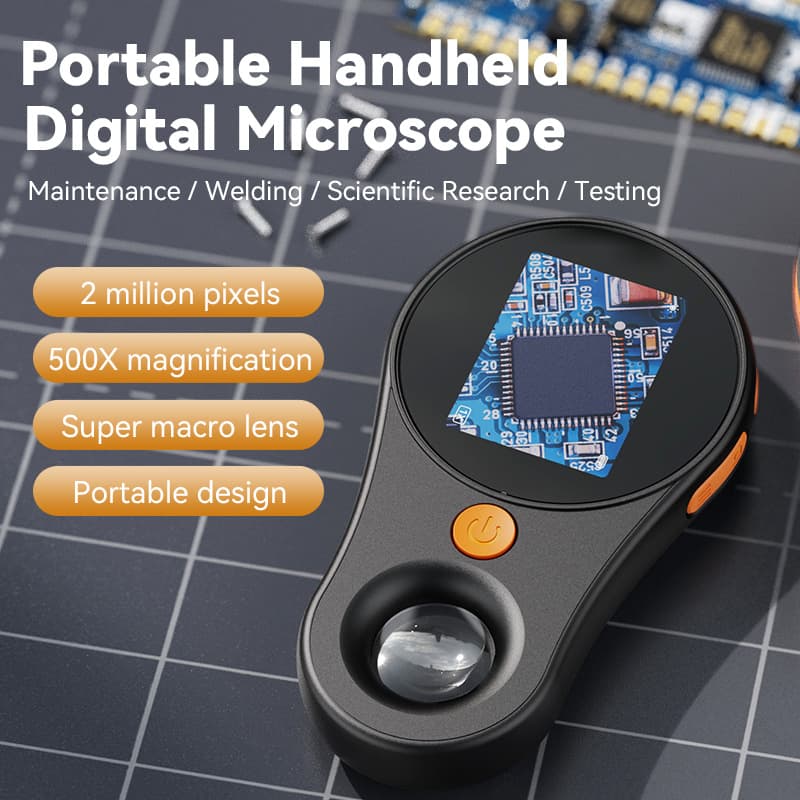 Portable Handheld Digital Microscope High Definition Electronic Magnifying Glass for Children Educational Teaching Microscope