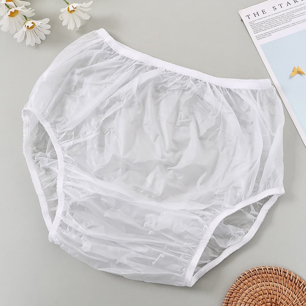 Cross-Border PVC Anti-Leakage Period Panties Soft Waterproof Silent Diaper Pants Adult Anti-Incontinence Urine Barrier Panty Head