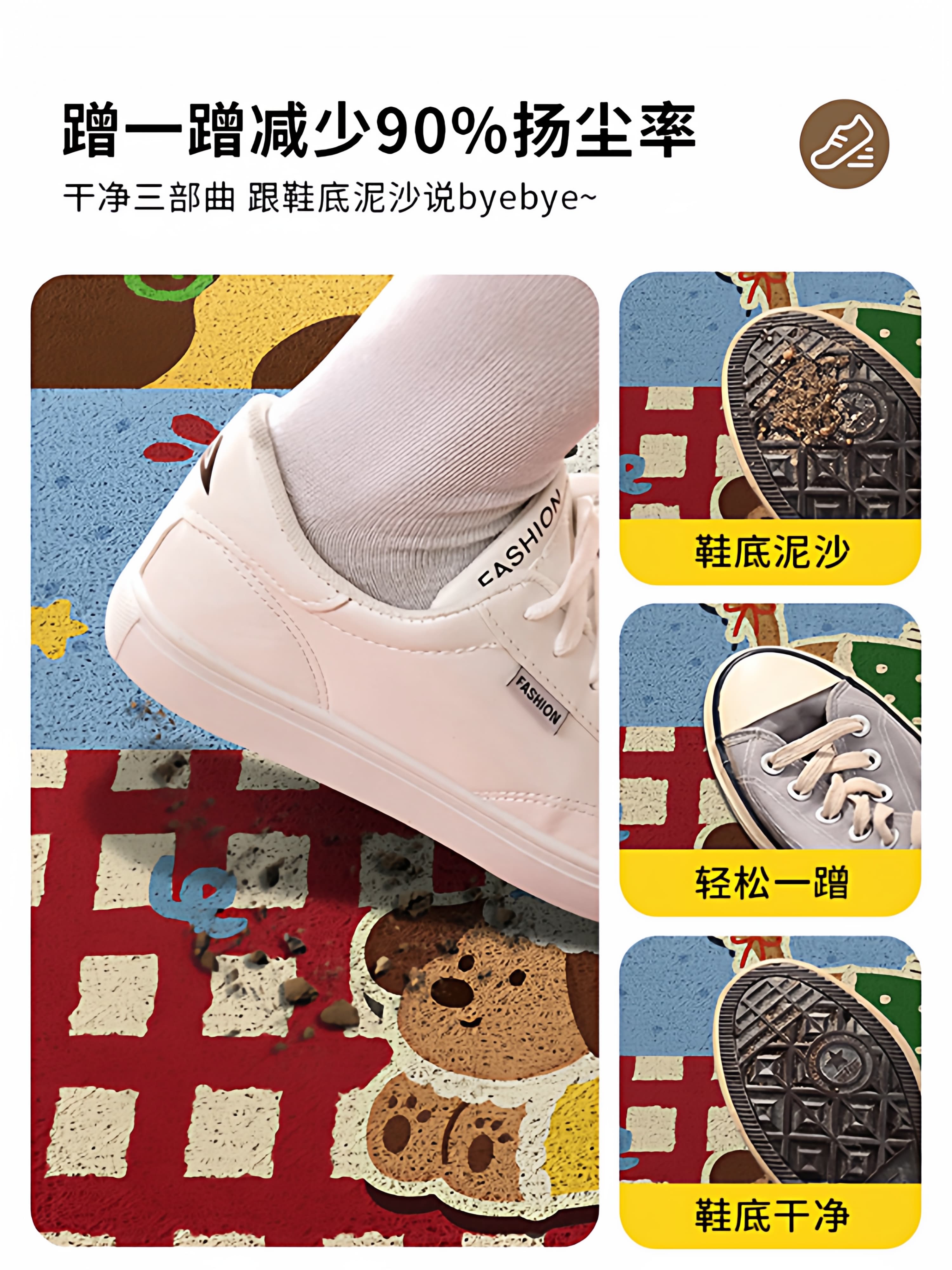 ✅ Entrance Door Mat Doormat Carpet Coil Floor Mat New Durable Washable Cut-to-Size Vintage Style