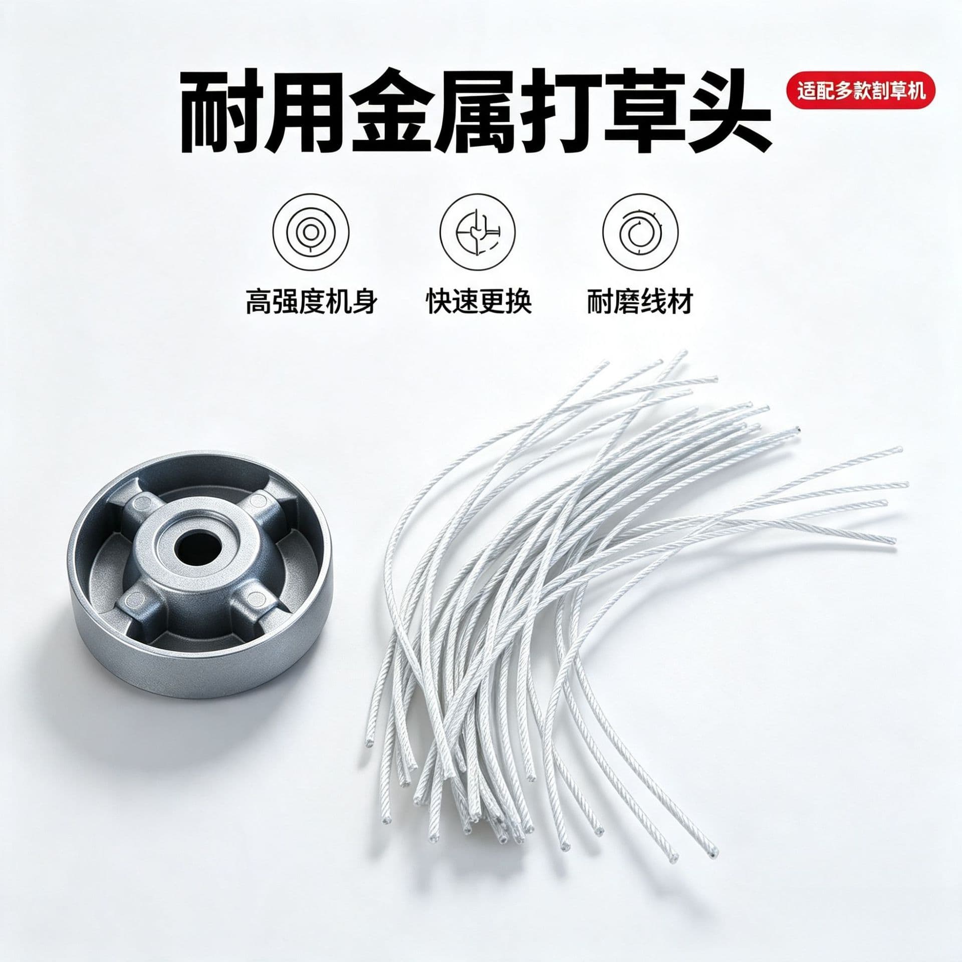 Aluminum alloy mower, universal steel wire mower, gasoline electric mower, wear-resistant mower, accessories