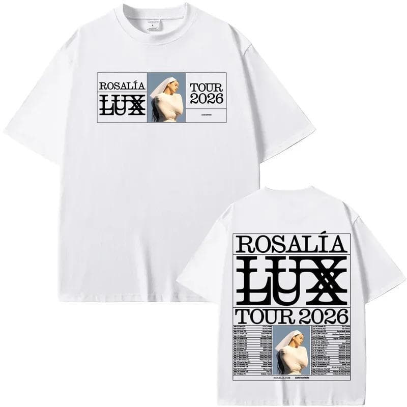 [Cross-border EU Size] ROSALIA LUX tour 2026 T-SHIRT 2026 ROSAIA Same