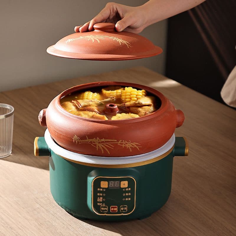 Yunnan Steam Pot Electric Steamer Steam Pot Steam Casserole Multi-functional Home Pot Ceramic Sweating Chicken Pot Steamer Base Pot
