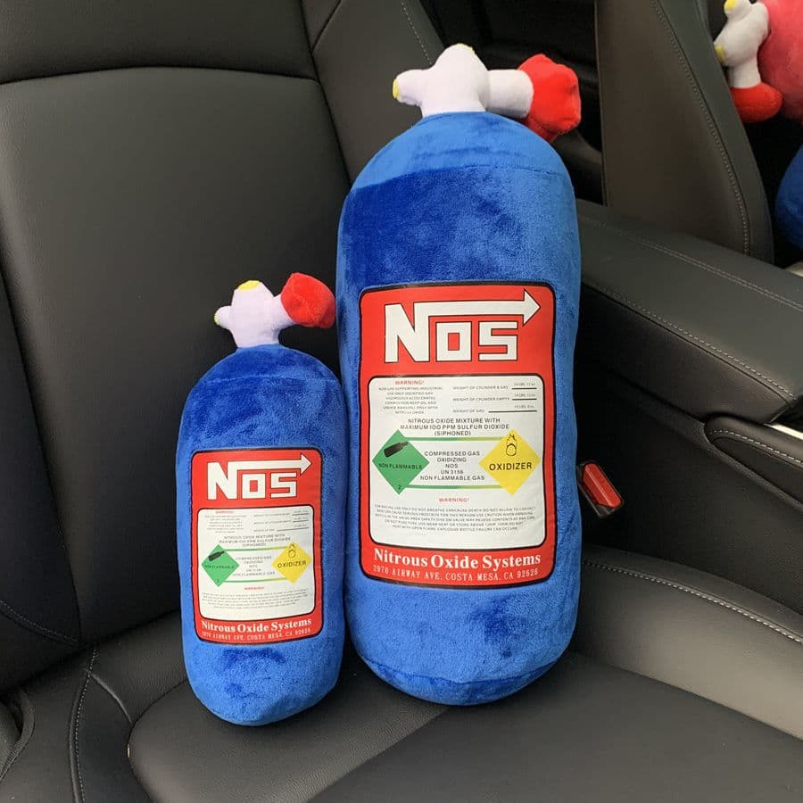 Bestselling Car NOS Headrest Neck Support Pillow Nitrogen Bottle Headrest Cushion Lumbar Support Pillow Plush Material Elastic Cotton Filling