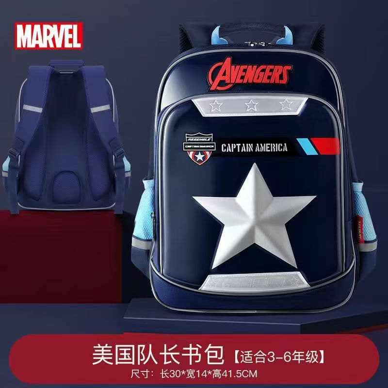 Marvel 3D laminated schoolbag children's primary school students 3-6th grade large capacity spine protection and burden reduction men's backpack