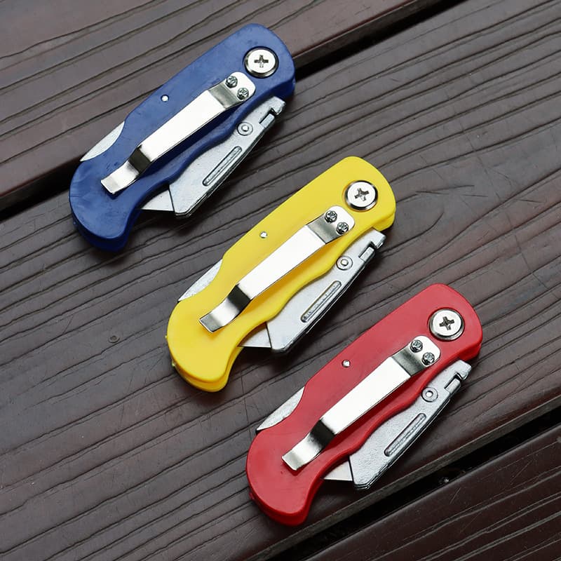 Multi-function Electrician Knife Heavy-duty Folding Utility Knife for Paper, Wallpaper, Carpet, Cable Stripping and Wire Stripping Tool