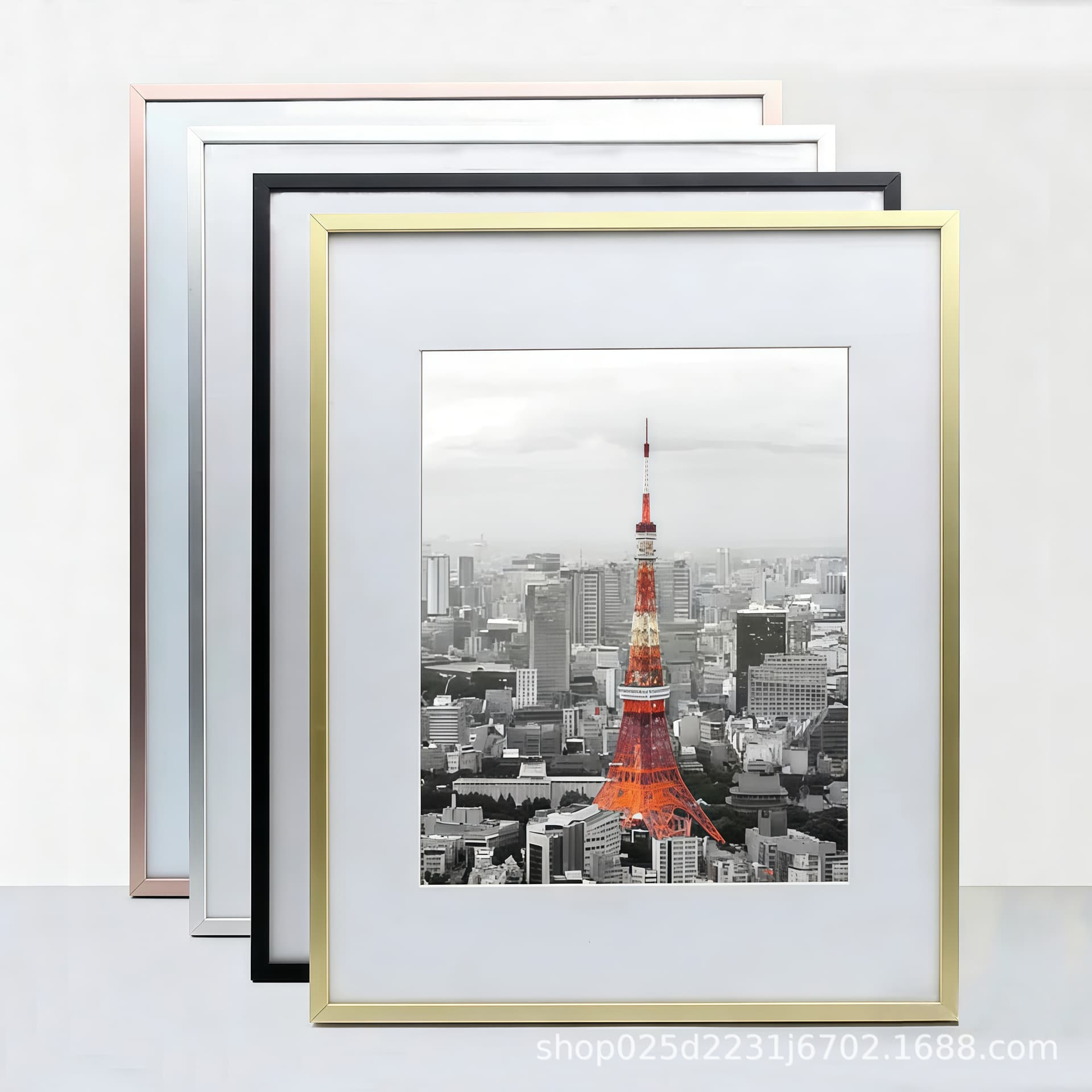 Brushed Aluminum Alloy Photo Frame 8K Poster Frame A3 Business License Frame A4 Document Frame 4K Wall-Mounted Metal Frame Wholesale