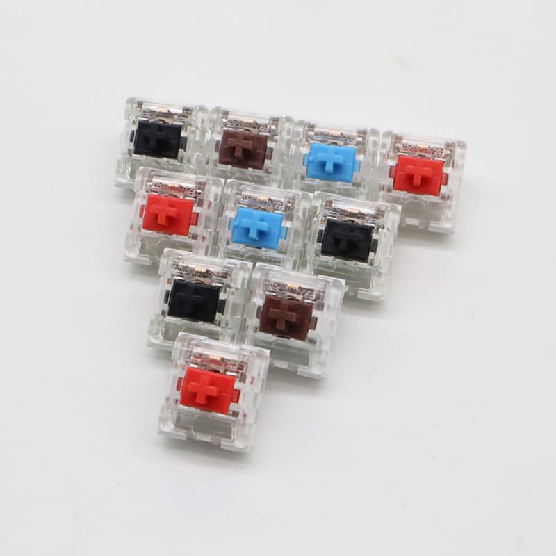 Mechanical Keyboard Tactile Linear Universal Switch Jixian 3PIN 3-Pin DIY Custom Blue Switch Red Switch Brown Switch Black Switch