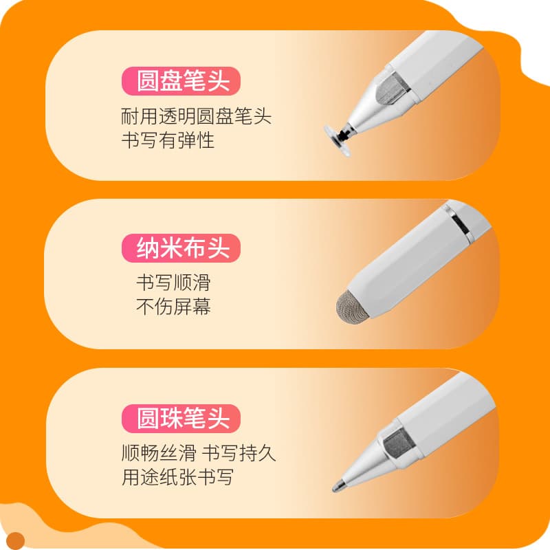 3-in-1 Magnetic Universal Touch Pen for Tablet Phone Capacitive Pen Alternative Android Touch Pen Signature Stylus Pen