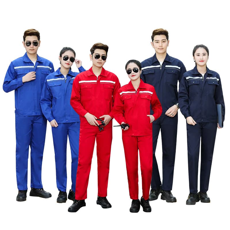 Spring and Autumn Long-Sleeve Workwear Durable Factory Workshop Uniform Pure Cotton Anti-Static Factory Clothes Pure Cotton Labor Protection Suit