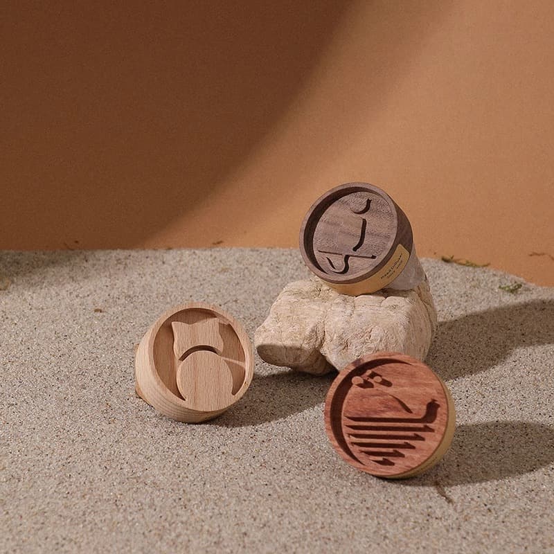 Animal-Shaped Aroma Wood, Round Wooden Essential Oil Diffuser, Aromatherapy Diffuser, Desktop Car Decoration