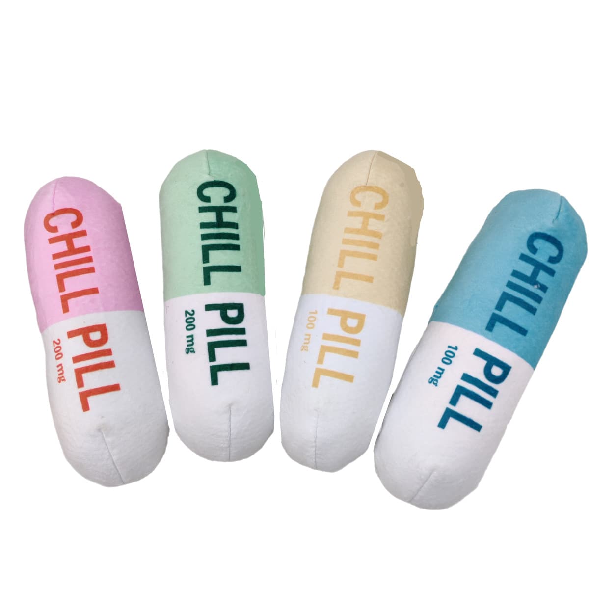 Amazon Cross-Border Sound Plush Pet Chill Pill Capsule Squeaky Toy Double-Layer Thick Material