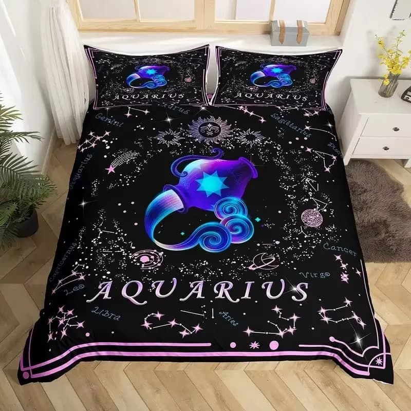 Amazon Hot Selling Dream Constellation Duvet Cover Set Bedding Set 3-Piece Duvet Cover Direct Sales