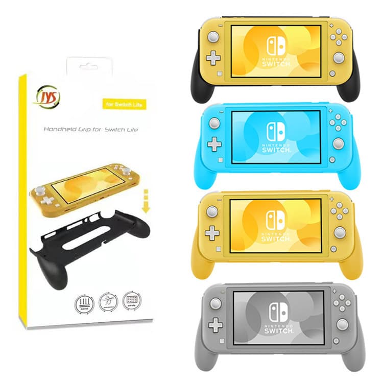 Switch Lite Console Grip with Stand, Handle Protective Case, Non-Slip Controller Bracket with Card Slot Design