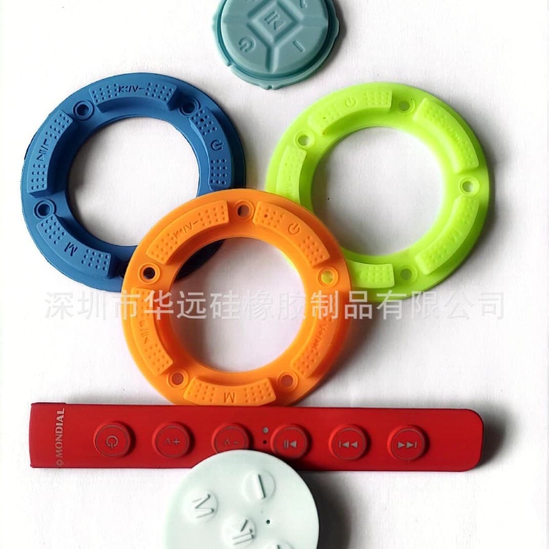 Silicone Keypad Multi-Color Keypad Spray Painting Silk Screen Laser Engraving Custom Shape Keypad Glossy Gel Texture Conductive Keypad Electronics