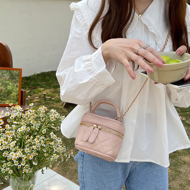 Trendy New Chanel-Style Diamond Quilted Chain Casual Fashion Versatile Handbag Mini Shoulder Crossbody Bag for Women