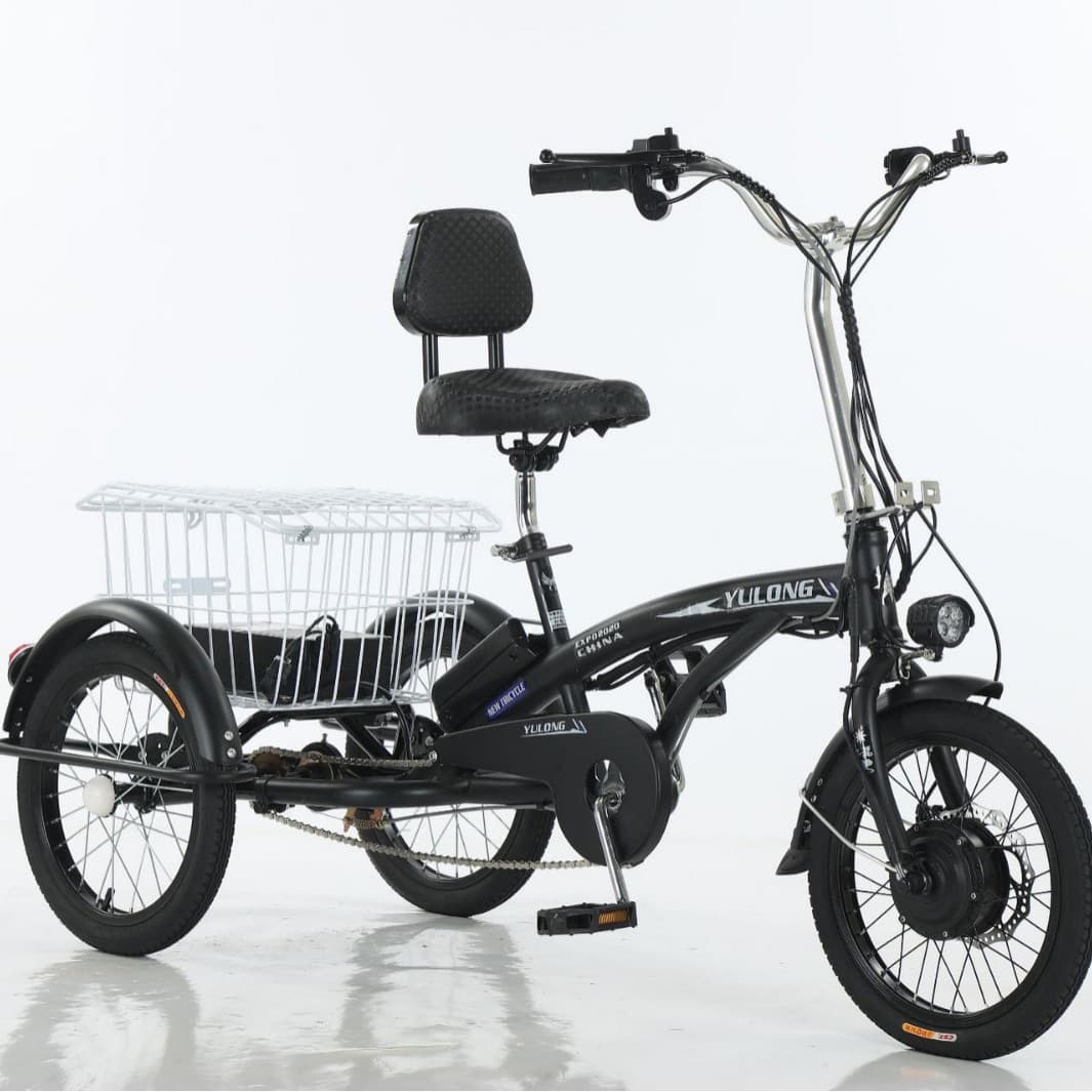 UL certified modern small three-wheeled 36V10.4 lithium battery scooter to pick up and drop off children's three-wheeled bicycle