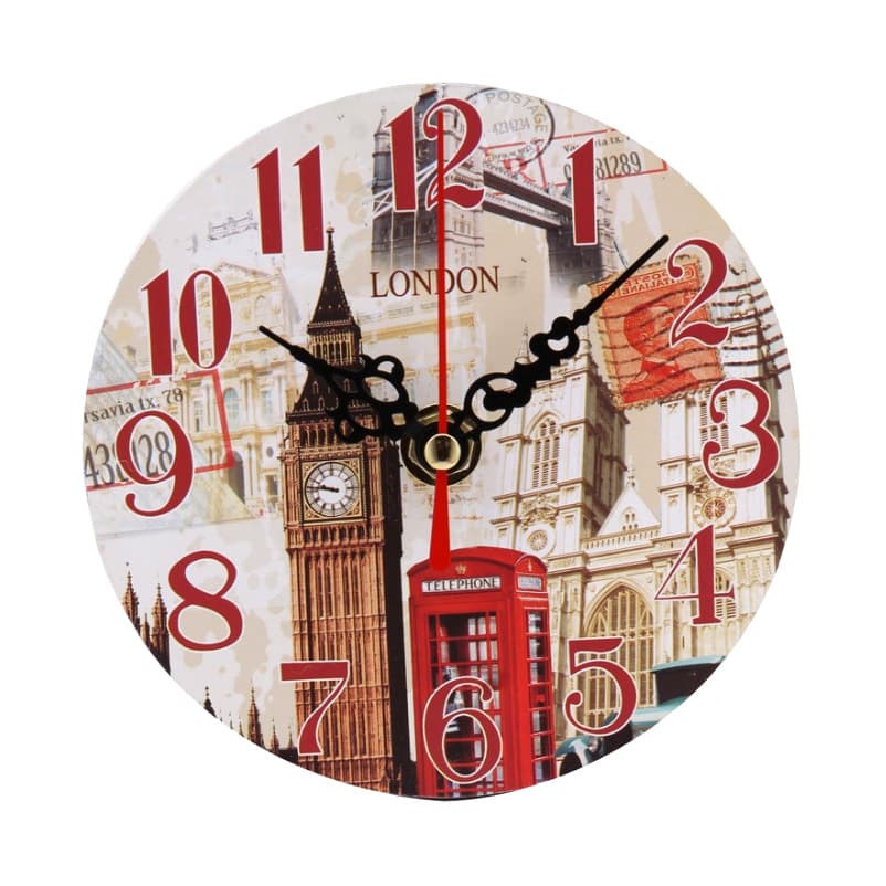 Cross-border European-style Retro Small Desk Clock, Home Bedroom Fashion Creative Silent Small Clock Gift Wholesale Quartz Clock