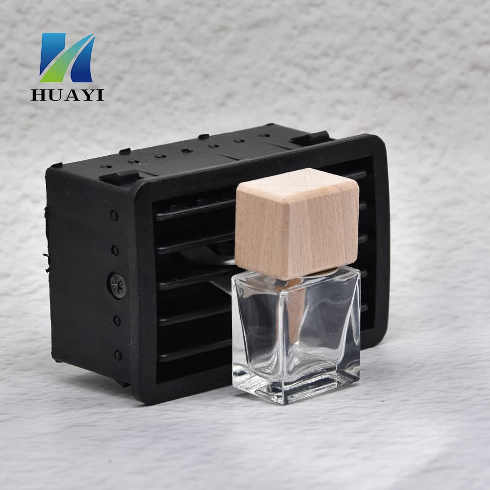 13-tooth beech wood long stick flat square wooden cover essential oil aroma diffuser cover car air conditioner air outlet clip perfume
