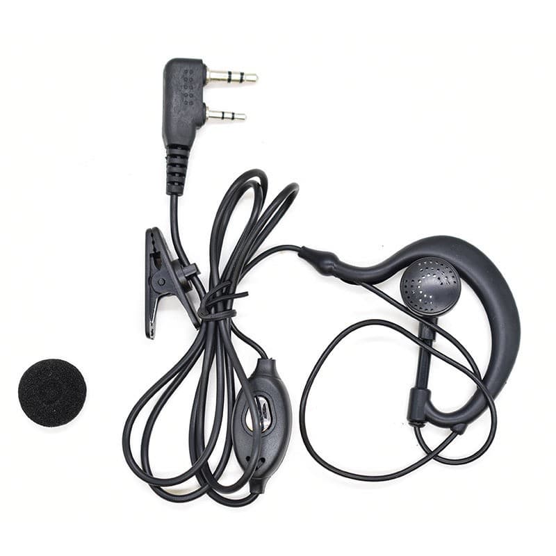 K-Head Universal Walkie Talkie Earpiece Compatible with Baofeng 888S Walkie Talkie 992 Glitter Ear Hook Earphone Factory Wholesale