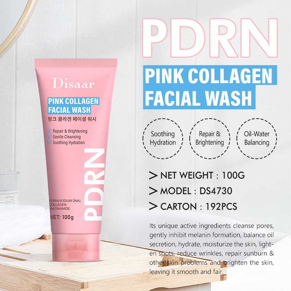Disaar cross-border PDRN pink collagen cleanser cleansing and moisturizing Collagen Facial Cleanser
