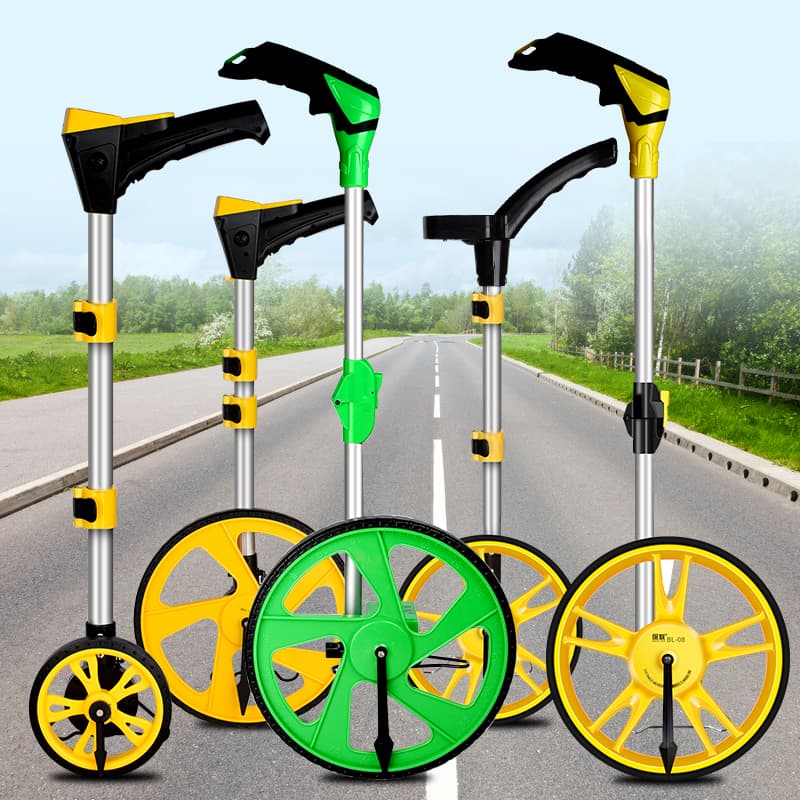 Measuring Wheel Push-type Rolling Distance Measurer Road Measuring Wheel Mechanical Digital Display Outdoor Rolling Push Ruler Engineering Measuring Ruler