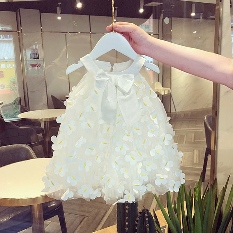 Girls Butterfly Dress 2025 Summer Tulle Birthday Gown Princess Baby Toddler Dress