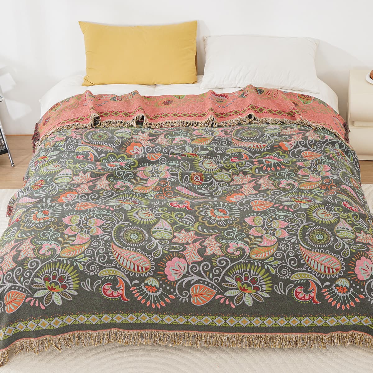 New high-end thickened pure cotton gauze towel blanket nap cover single/double bed multi-functional gauze throw